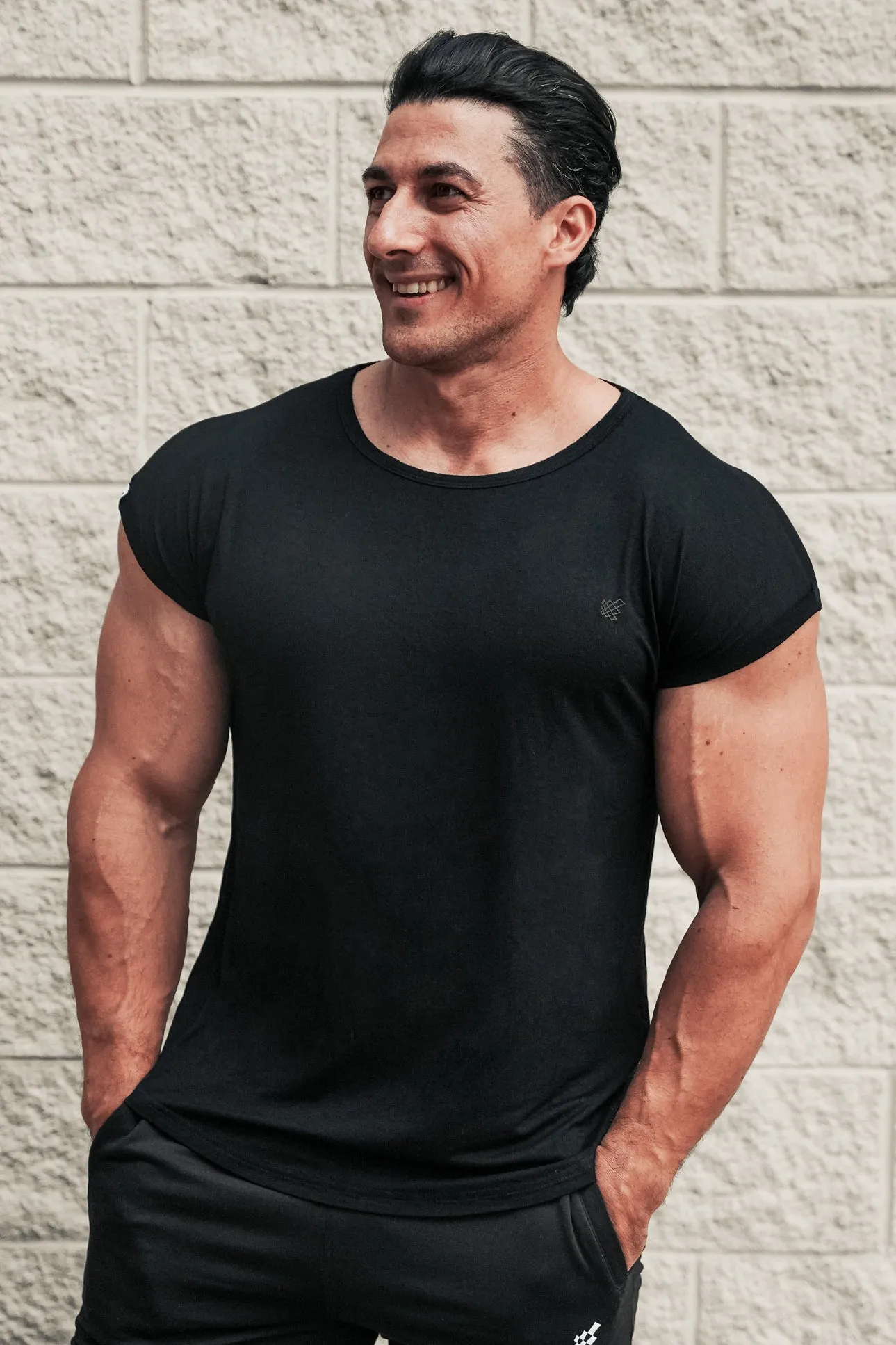 Evolve Cap Sleeve Muscle T-Shirt 2.0 - Black sold by Jed North product image thumbnail 2