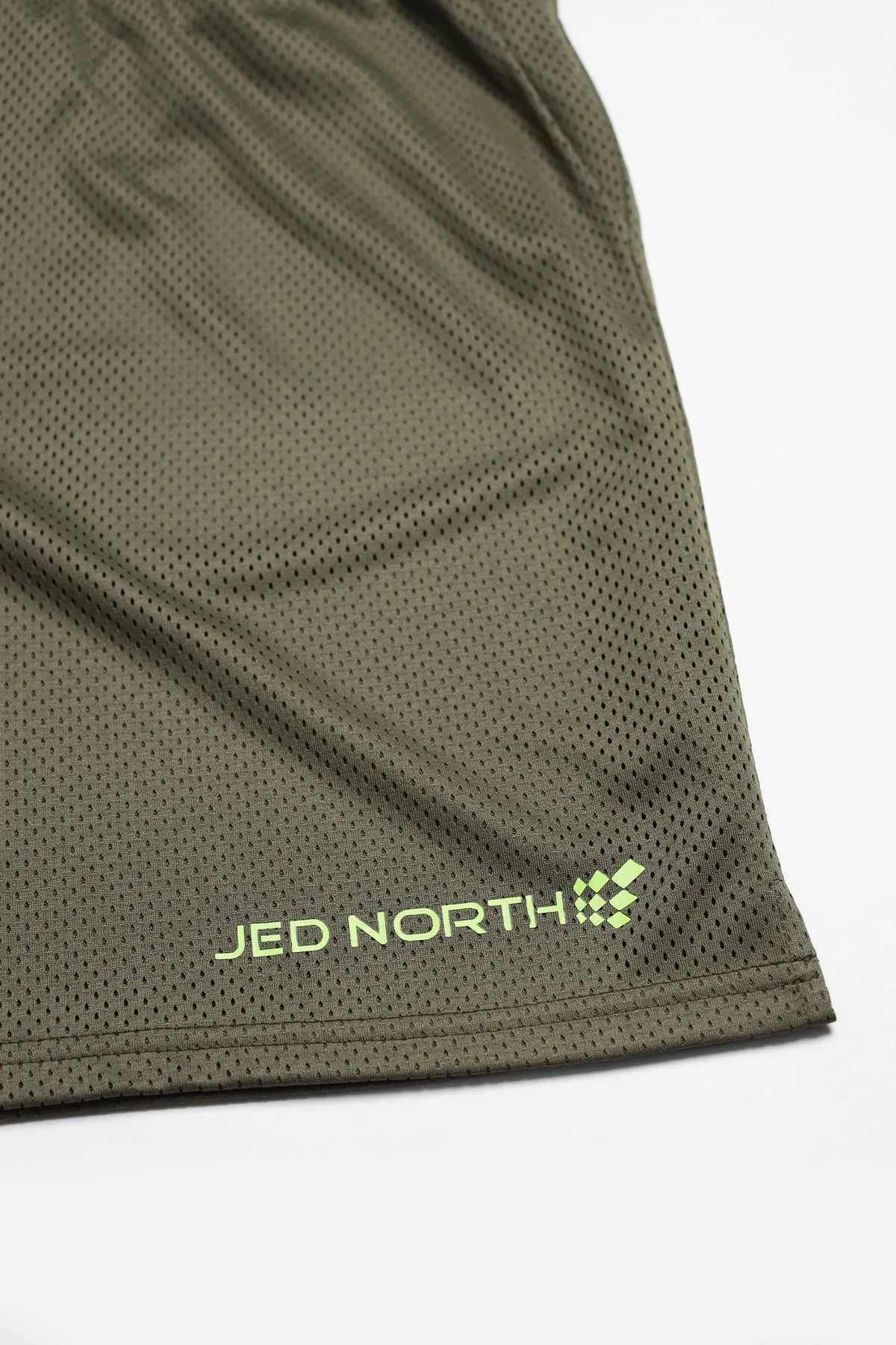 Jersey Mesh 7.5" Gym Shorts - Olive sold by Jed North product image thumbnail 3