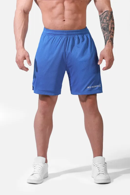Jersey Mesh 7.5" Gym Shorts - Blue sold by Jed North