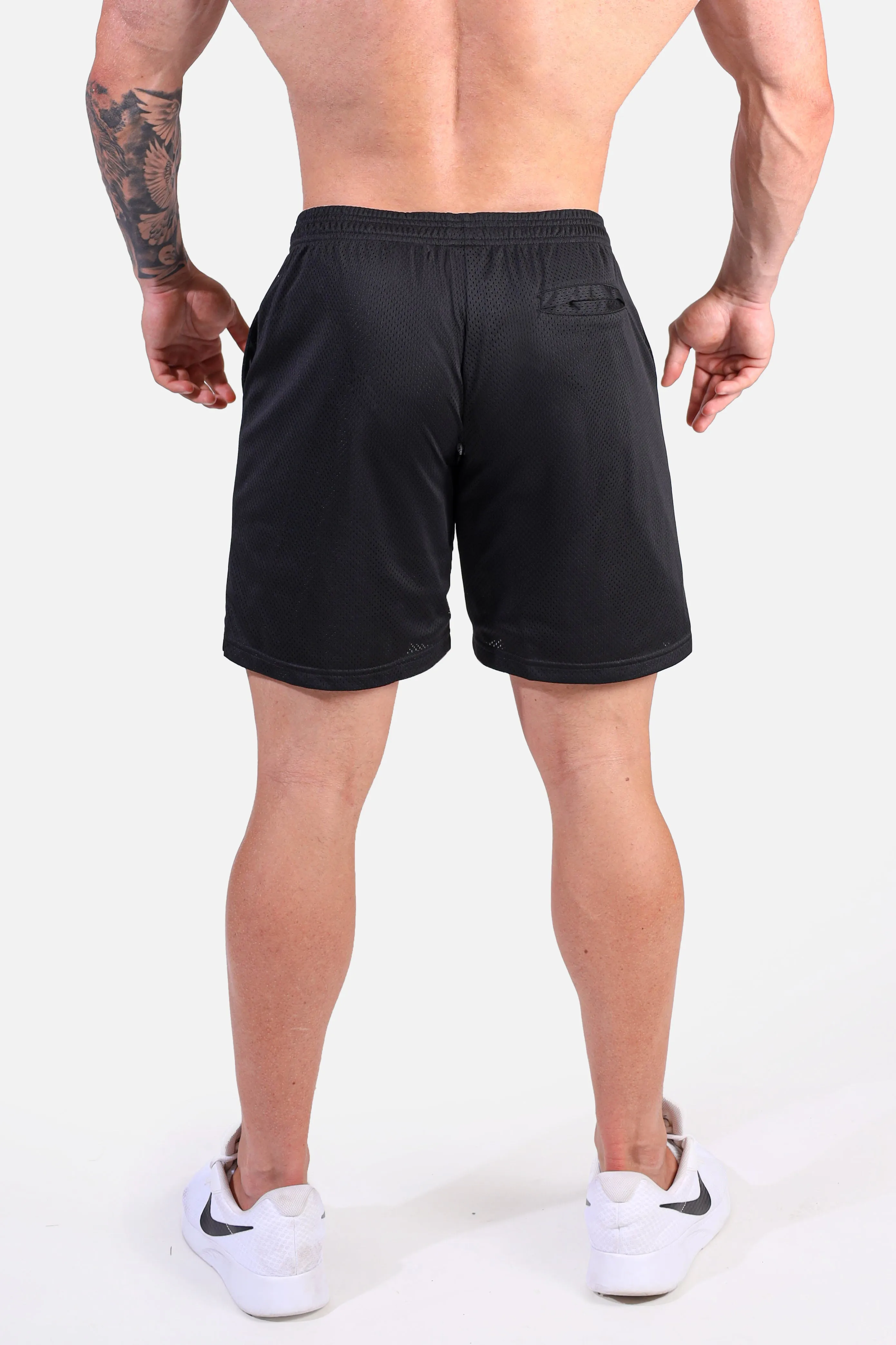 Jersey Mesh 7.5" Gym Shorts - Black sold by Jed North product image thumbnail 3