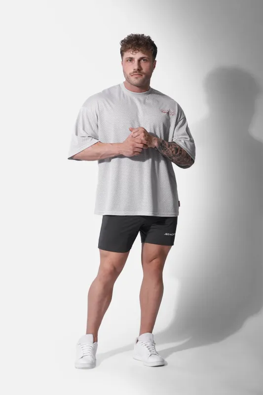 Retro Oversized Mesh T-Shirt - Glacier Gray sold by Jed North