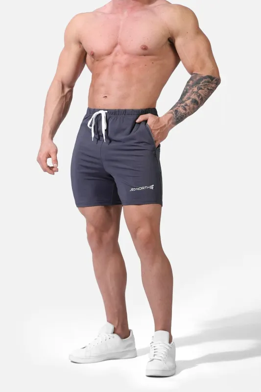 Agile Plus 6.5'' Bodybuilding Shorts w Zipper Pockets - Gray sold by Jed North