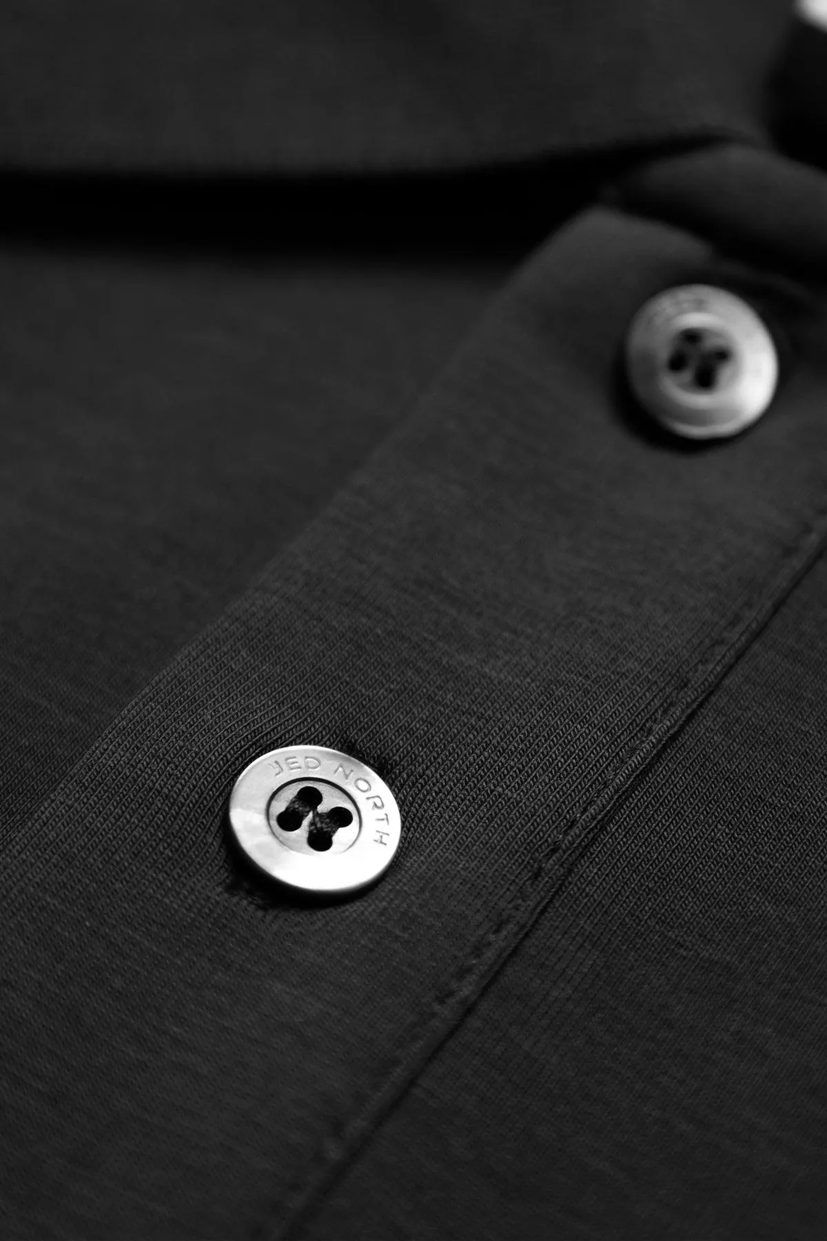 Men's Essential Polo T-Shirt - Onyx Black sold by Jed North product image thumbnail 4