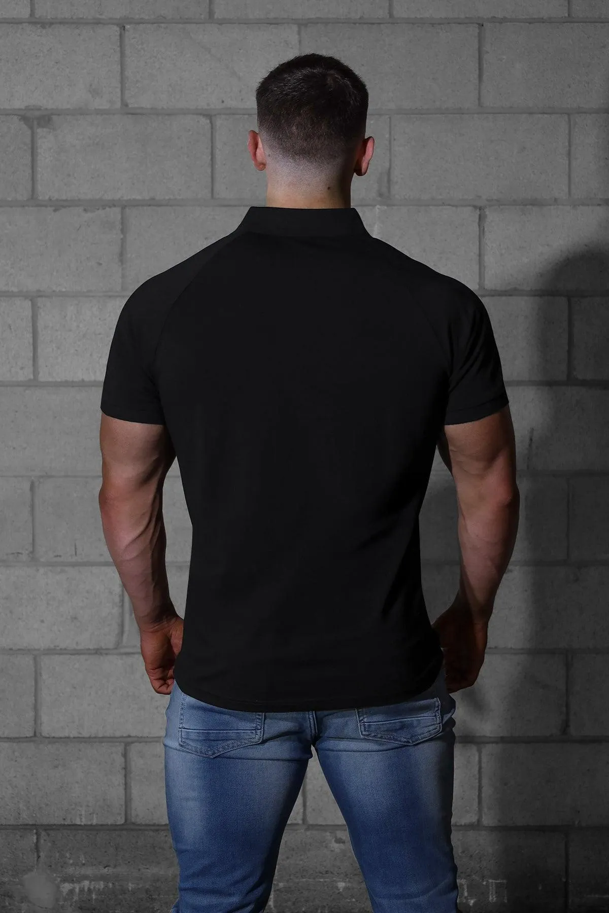 Men's Essential Polo T-Shirt - Onyx Black sold by Jed North product image thumbnail 5