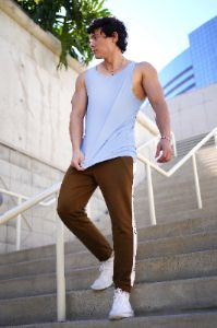 Old School Joggers - Brown sold by Jed North