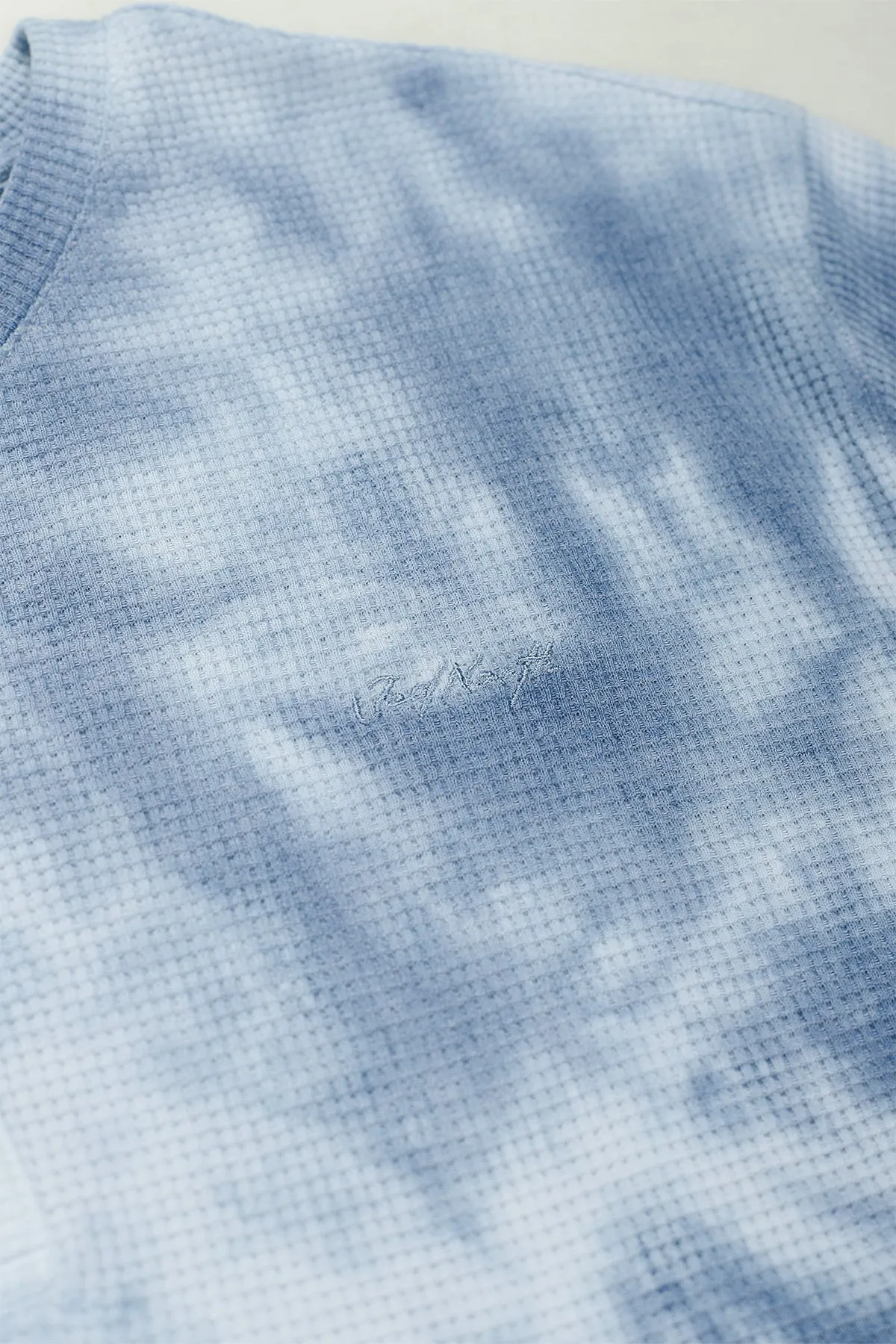 Waffle Henley T-Shirt - Blue Tie Dye sold by Jed North product image thumbnail 4