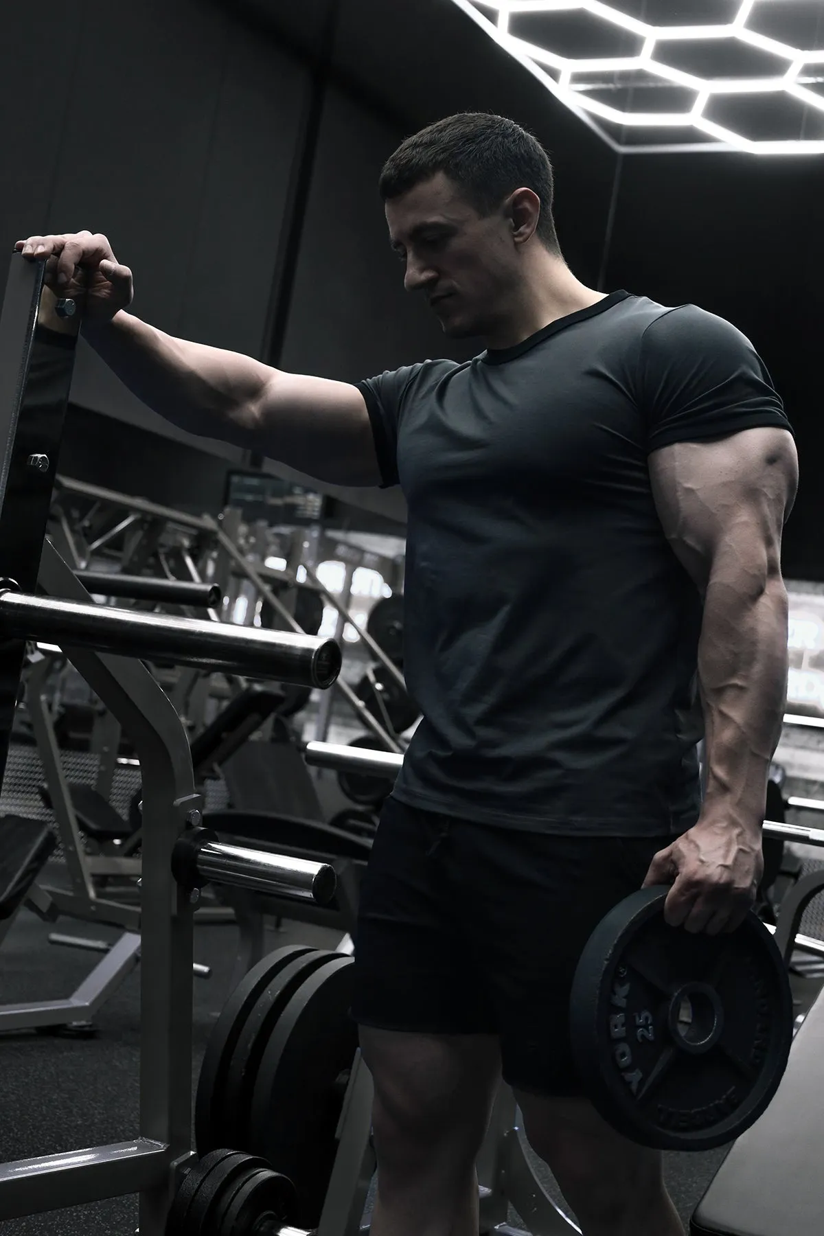 Muscle-Fit Ringer T-Shirt - Stone Gray sold by Jed North