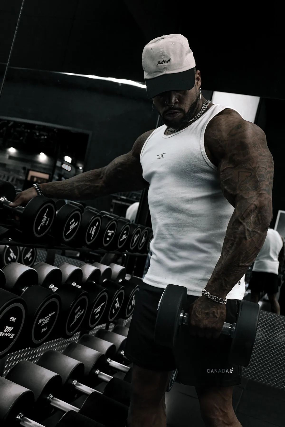 Ribbed Muscle Tank Top - White sold by Jed North product image thumbnail 2