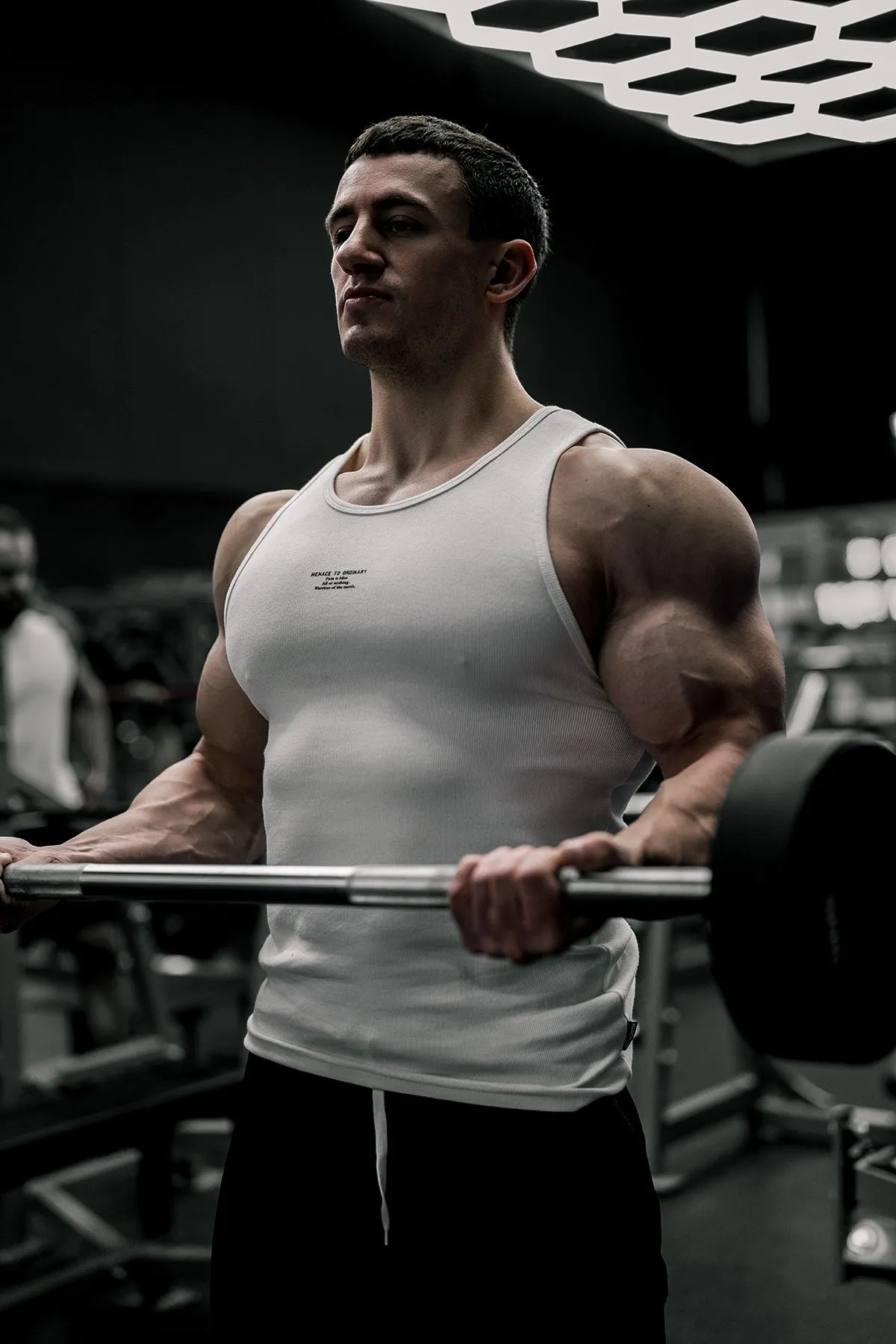 Ribbed Muscle Tank Top - White sold by Jed North product image thumbnail 3