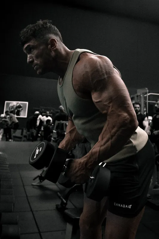 Ribbed Muscle Tank Top - Khaki sold by Jed North