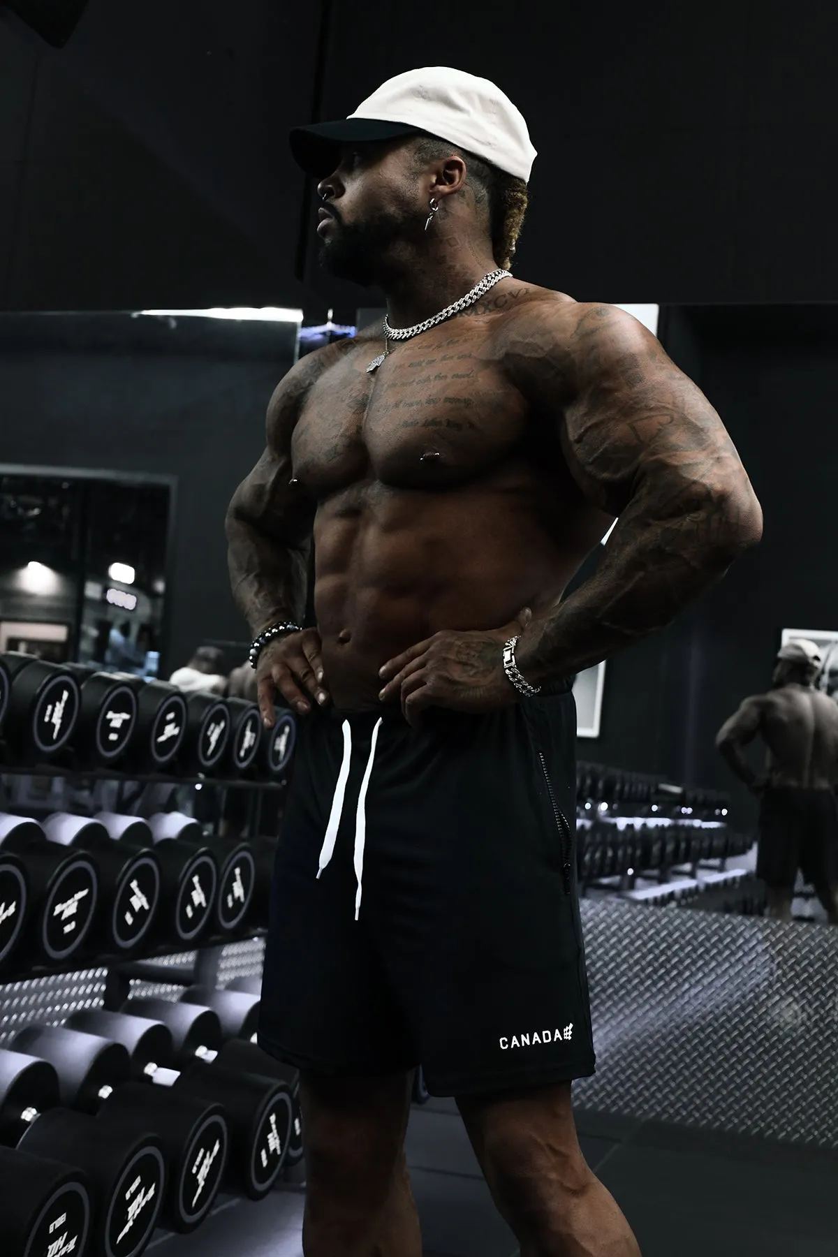 Agile Bodybuilding 4'' Shorts w Zipper Pockets - Canada Logo sold by Jed North product image thumbnail 2