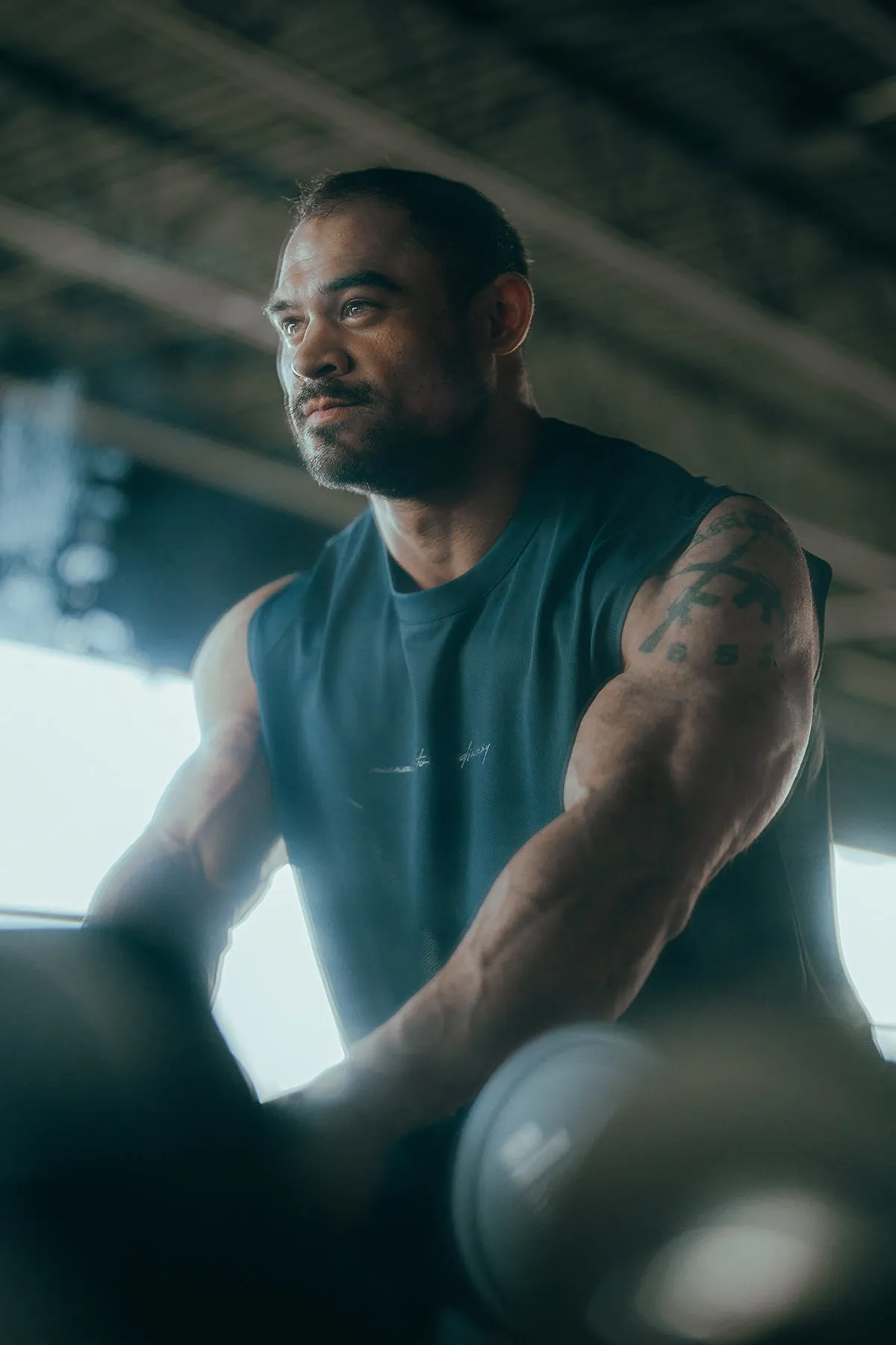 JN Active Muscle Tee - Navy Blue sold by Jed North product image thumbnail 3