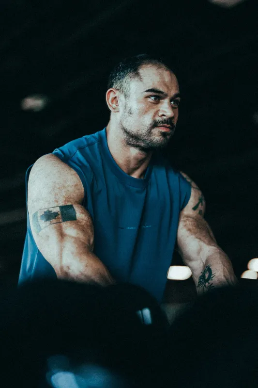 JN Active Muscle Tee - Navy Blue sold by Jed North