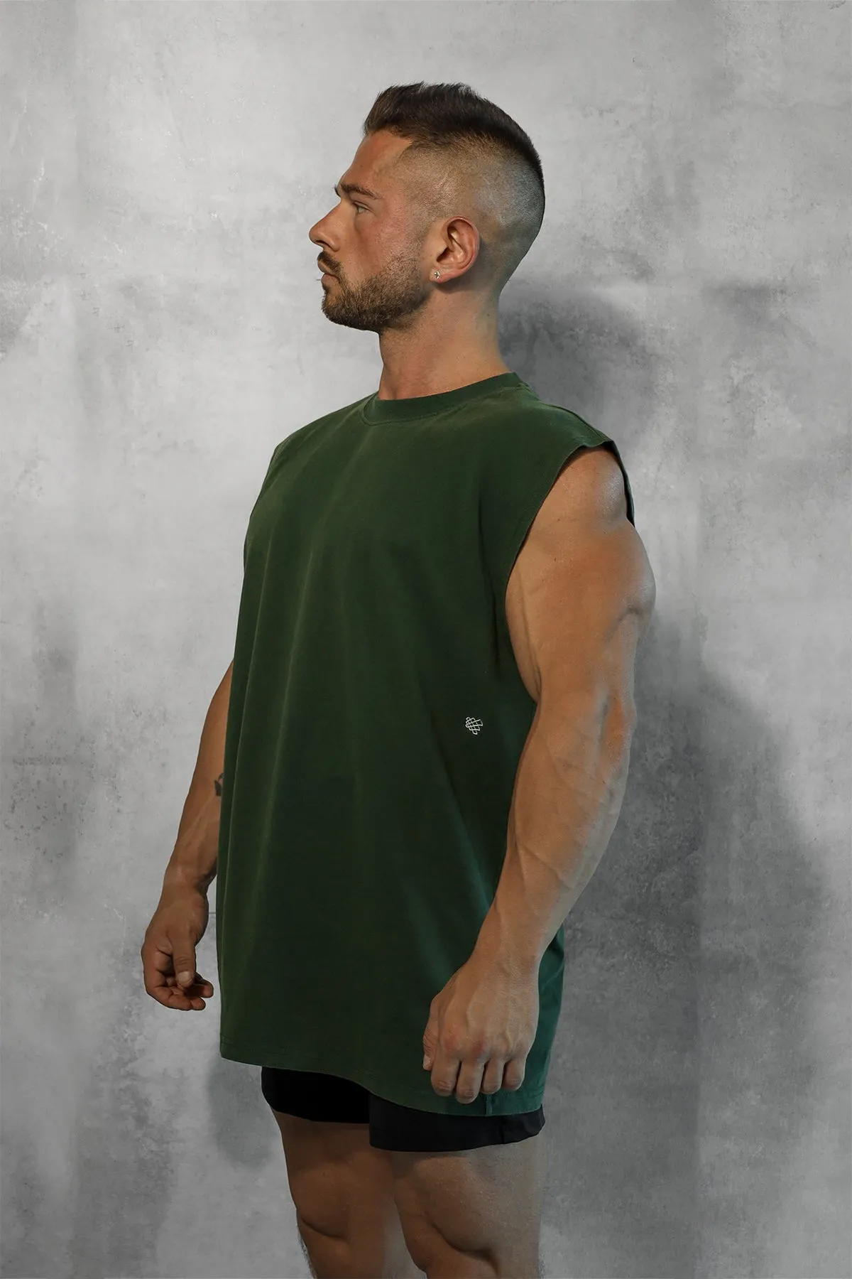 Retro Oversized Muscle Tee - Forest Green sold by Jed North product image thumbnail 5