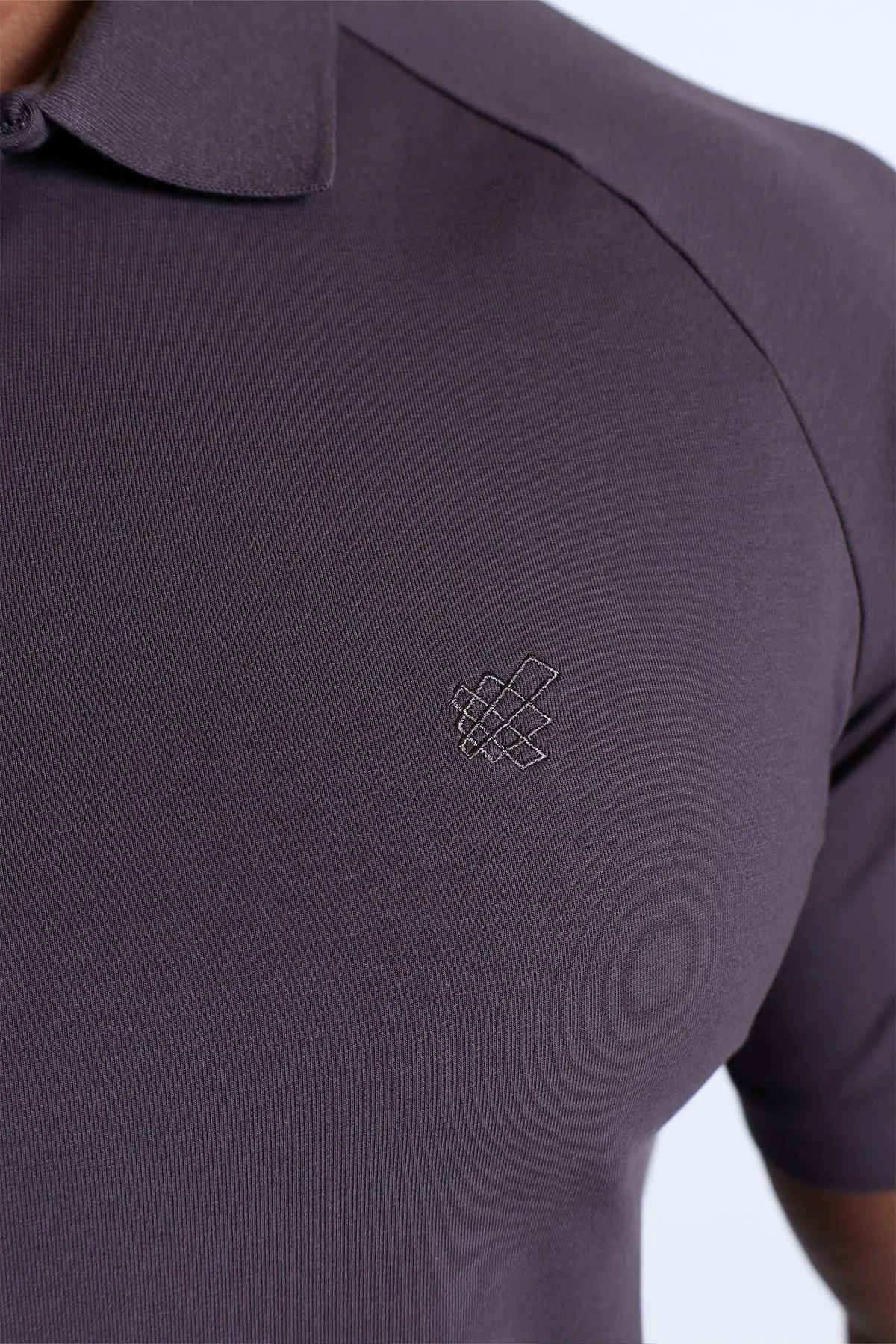 Premium Muscle-Fit Polo Tee w/ Zipper - Dark Gray sold by Jed North product image thumbnail 2