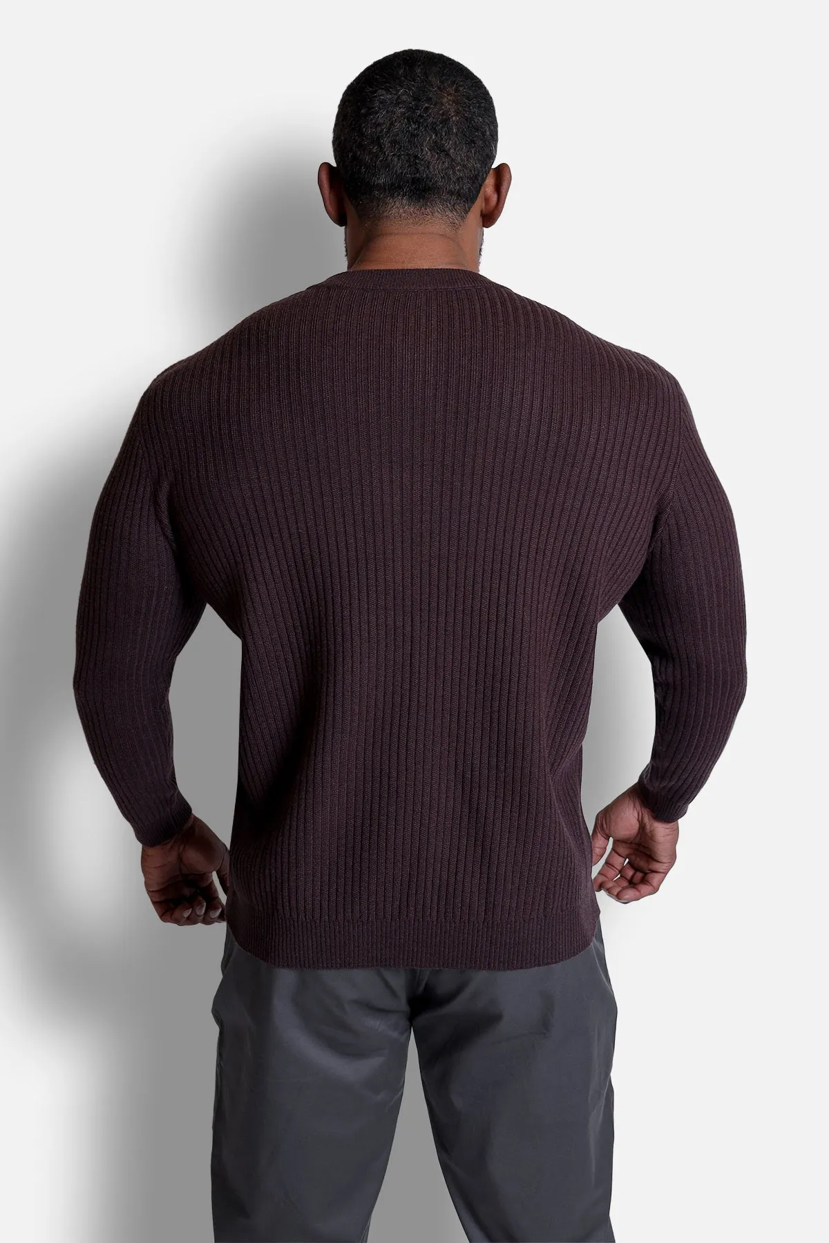 Classic Henley Sweater - Brown sold by Jed North product image thumbnail 5