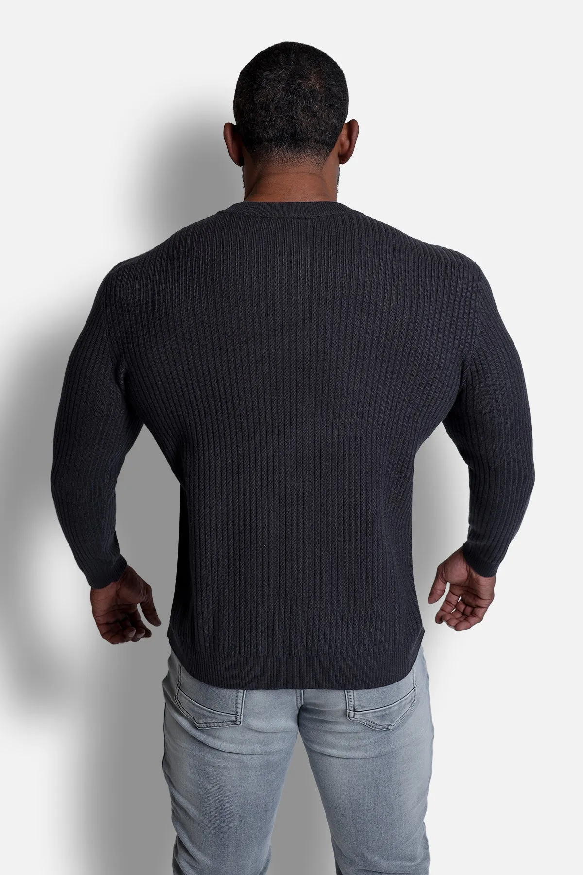 Classic Henley Sweater - Dark Gray sold by Jed North product image thumbnail 5