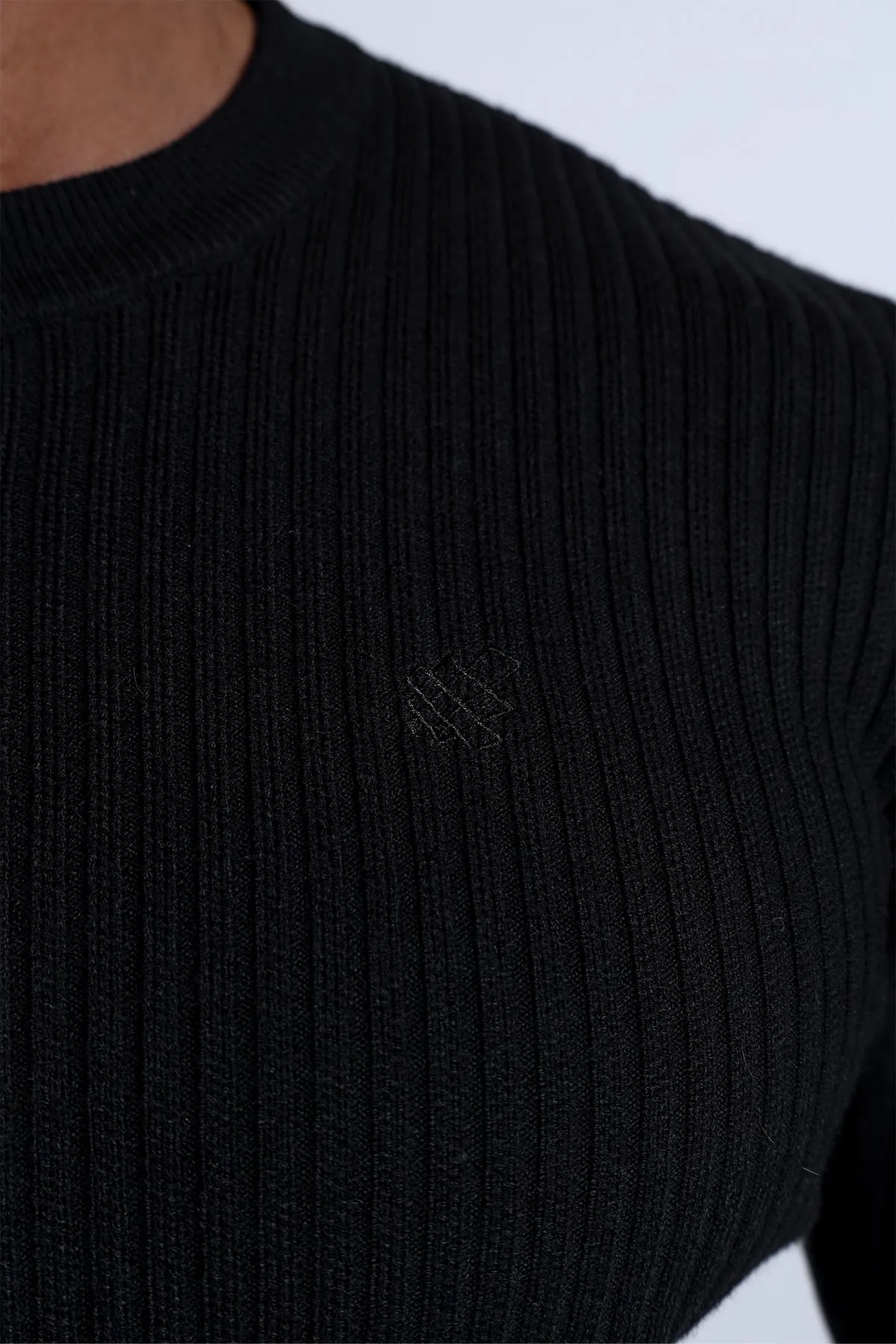 Classic Henley Sweater - Black sold by Jed North product image thumbnail 4