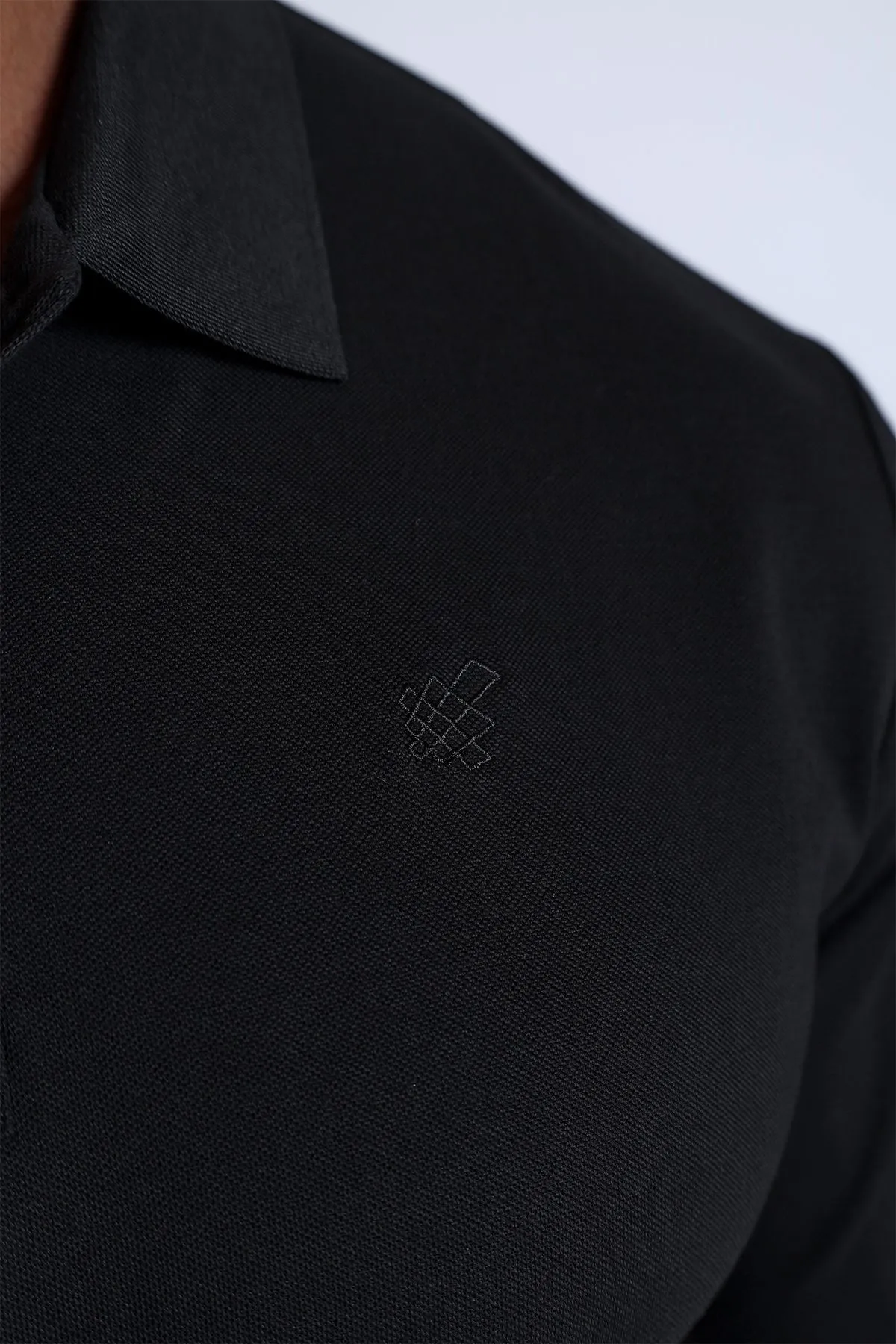 Polo Button-Up Longsleeve - Black sold by Jed North product image thumbnail 2