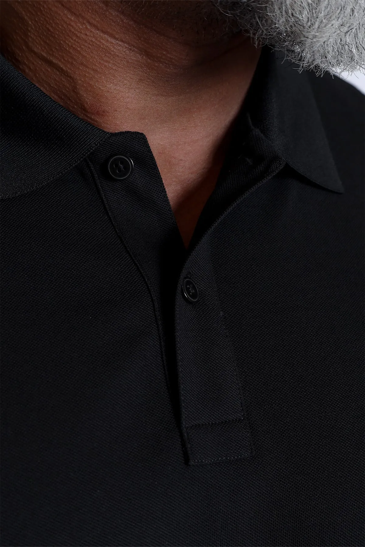 Polo Button-Up Longsleeve - Black sold by Jed North product image thumbnail 4