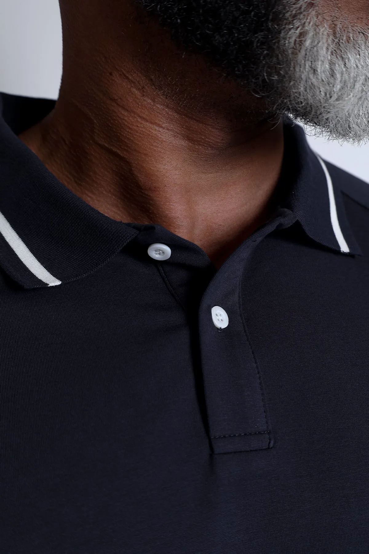Banded Muscle-Fit Polo T-Shirt - Navy sold by Jed North product image thumbnail 2