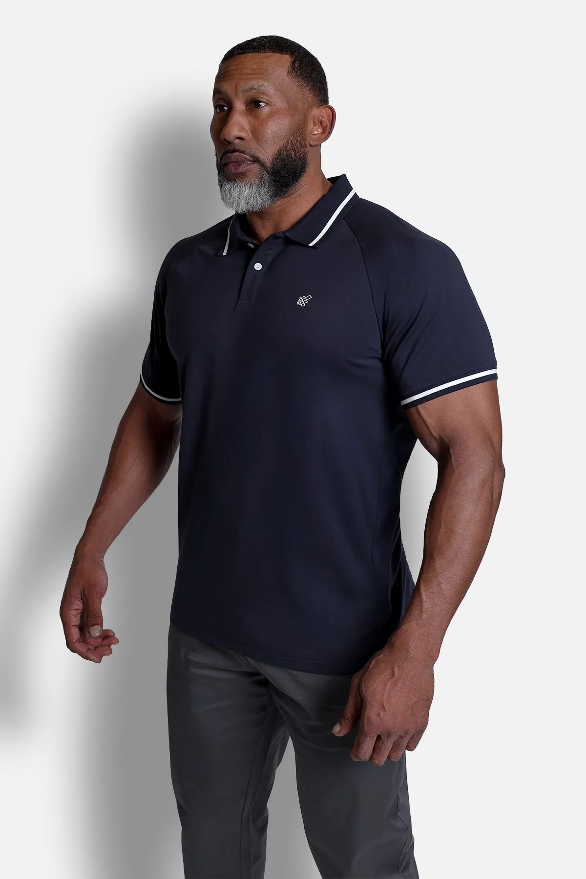 Banded Muscle-Fit Polo T-Shirt - Navy sold by Jed North product image thumbnail 3