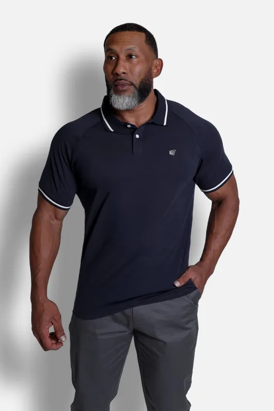 Banded Muscle-Fit Polo T-Shirt - Navy sold by Jed North