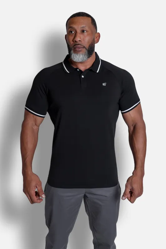 Banded Muscle-Fit Polo T-Shirt - Black sold by Jed North