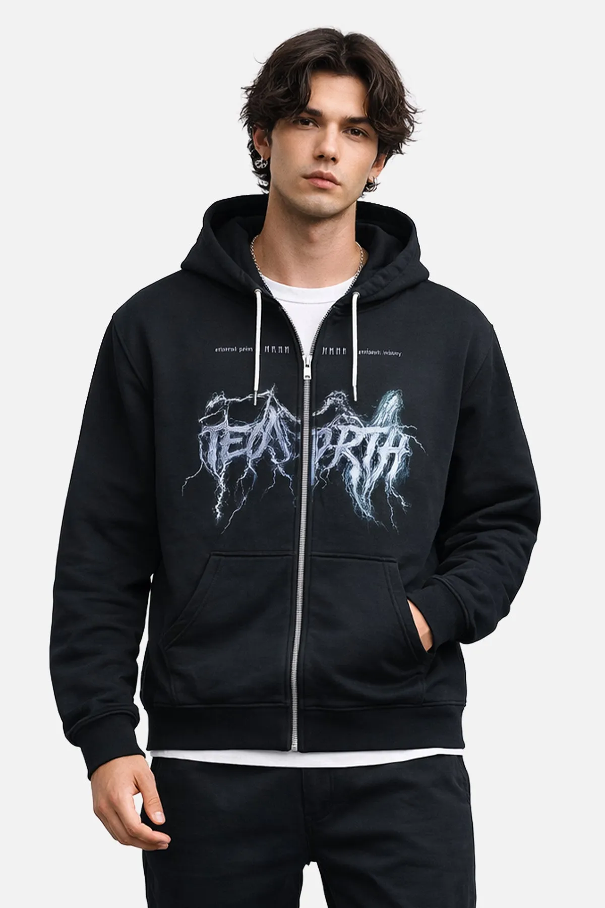 Limited Edition Zip-Up Hoodie - Lightning Black sold by Jed North product image thumbnail 3