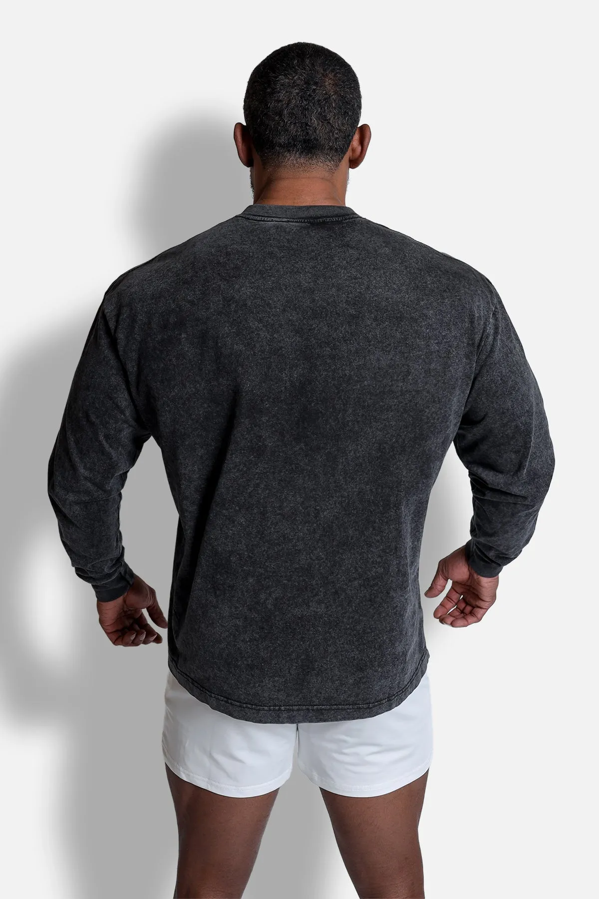 Vintage Wash Long Sleeve T-Shirt - Black sold by Jed North product image thumbnail 5