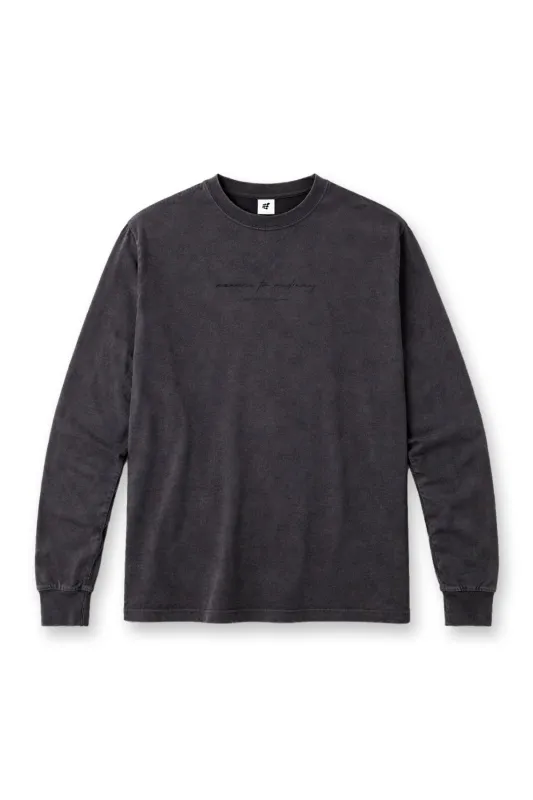 Vintage Wash Long Sleeve T-Shirt - Black made by Jed North