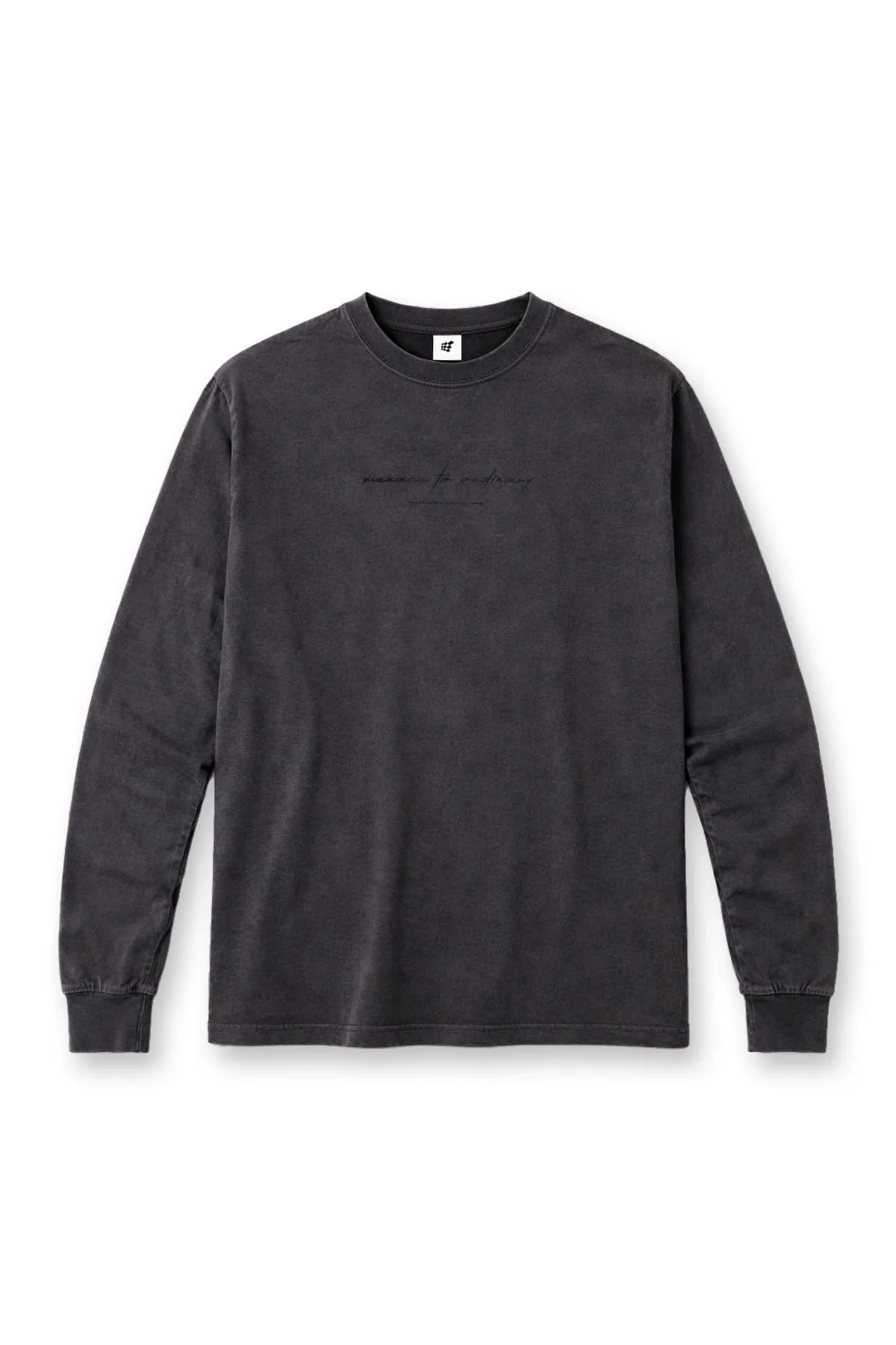 Vintage Wash Long Sleeve T-Shirt - Black sold by Jed North