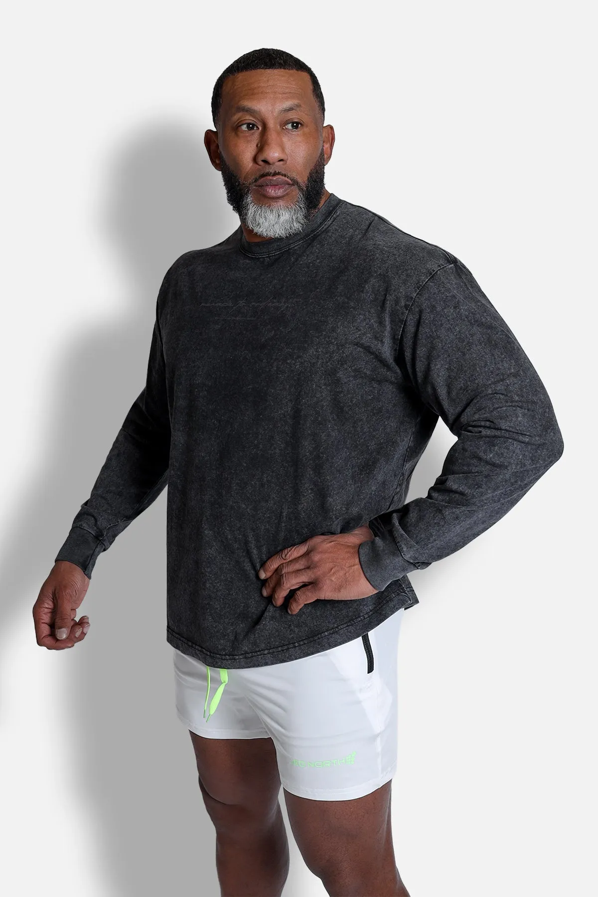 Vintage Wash Long Sleeve T-Shirt - Black sold by Jed North product image thumbnail 4