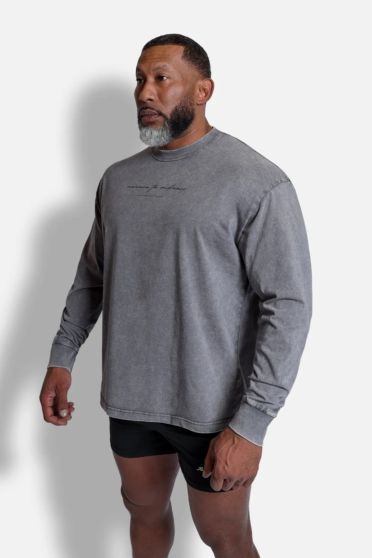 Vintage Wash Long Sleeve T-Shirt - Storm Gray sold by Jed North product image thumbnail 2