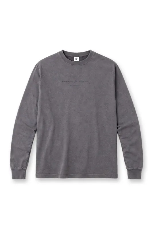 Vintage Wash Long Sleeve T-Shirt - Storm Gray made by Jed North