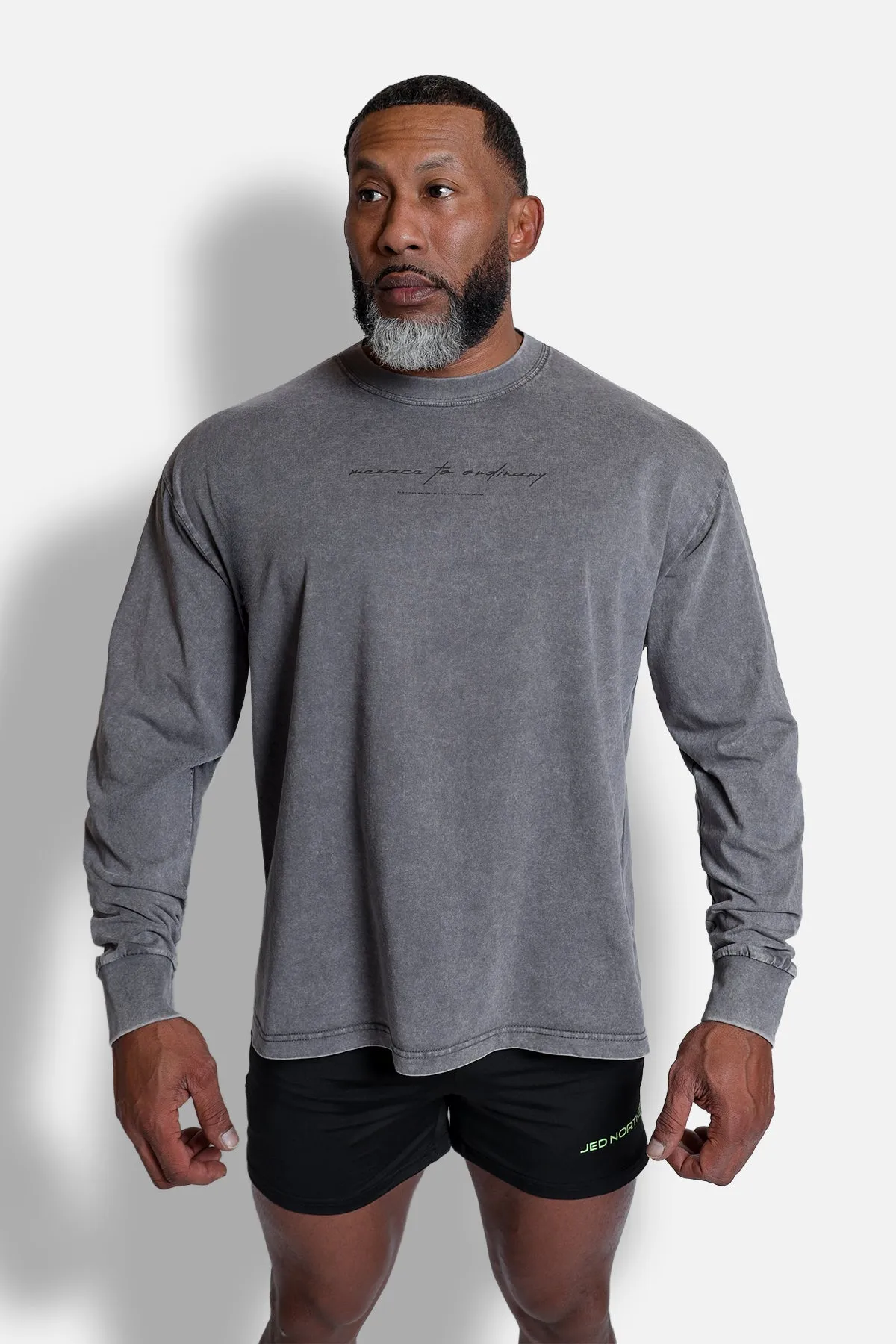 Vintage Wash Long Sleeve T-Shirt - Storm Gray sold by Jed North product image thumbnail 4