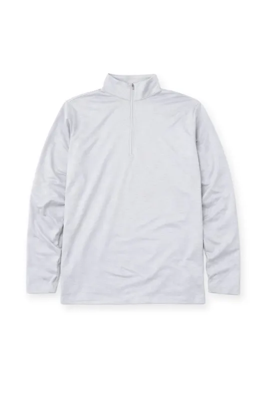 Quarter-Zip Training Long Sleeve - Heather Gray sold by Jed North