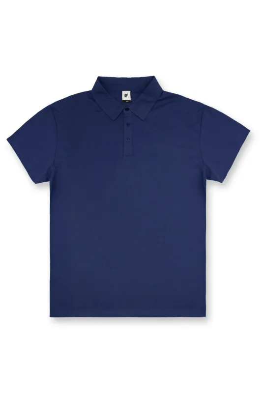 Fast-Dry Polo T-Shirt - Navy made by Jed North