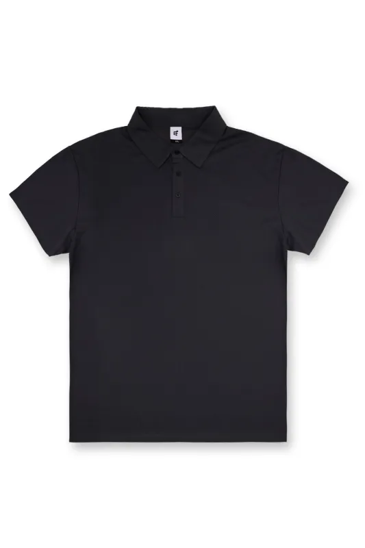 Fast-Dry Polo T-Shirt - Black sold by Jed North