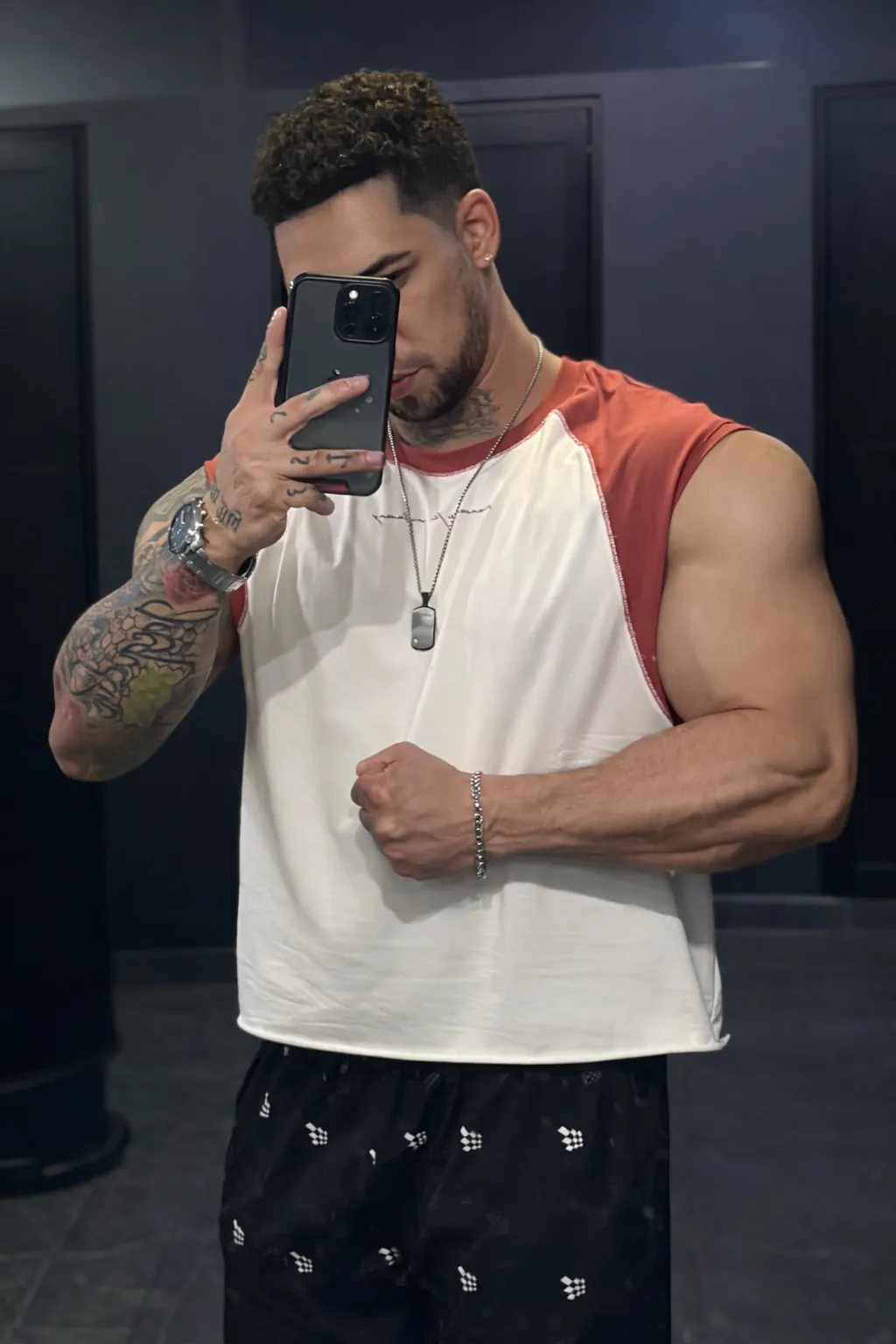 Raglan Sleeveless Tank Top - Brick Red sold by Jed North product image thumbnail 2