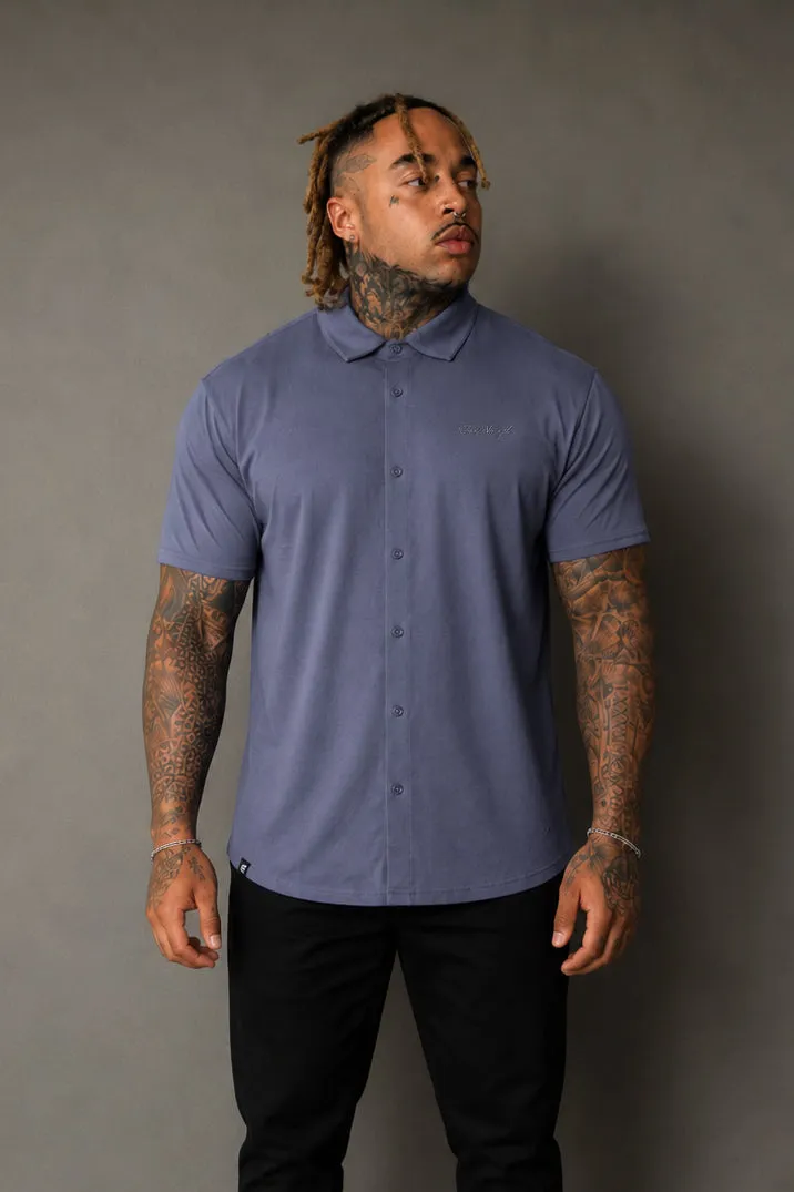 Premium Stretch Button-Up Shirt - Dusty Periwinkle sold by Jed North product image thumbnail 3