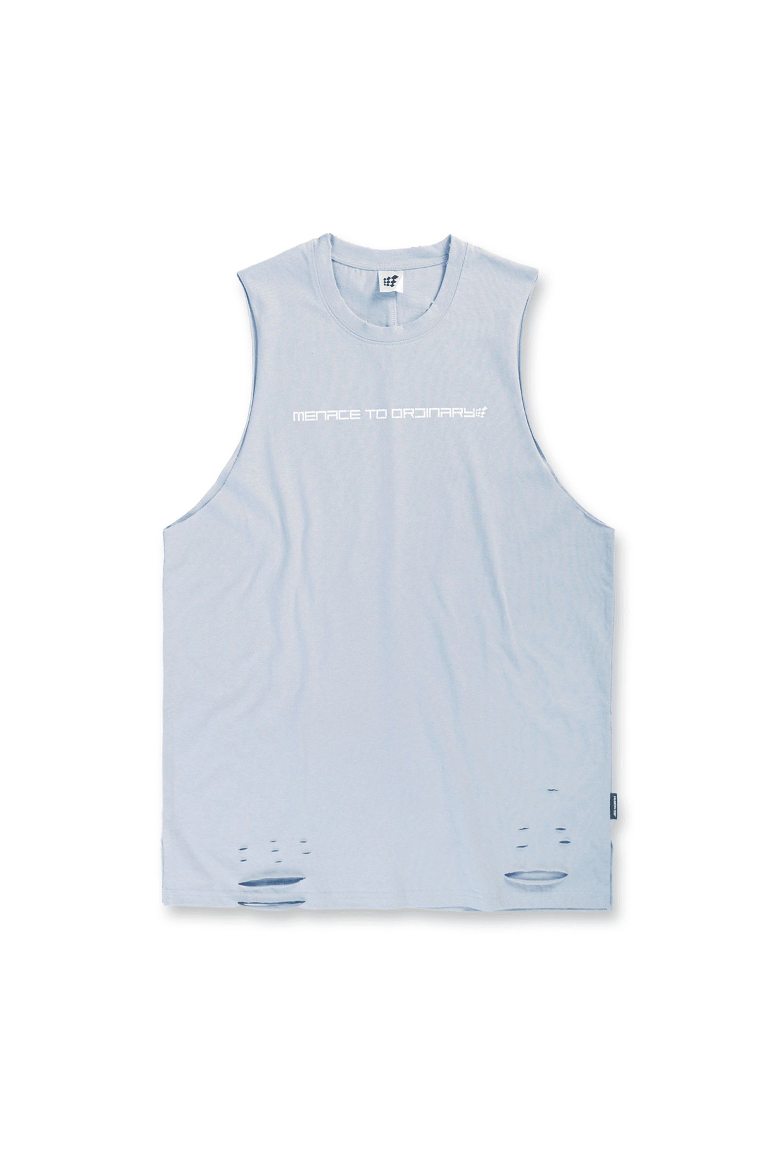 Vision Distressed Muscle Tee - Blue sold by Jed North product image thumbnail 10