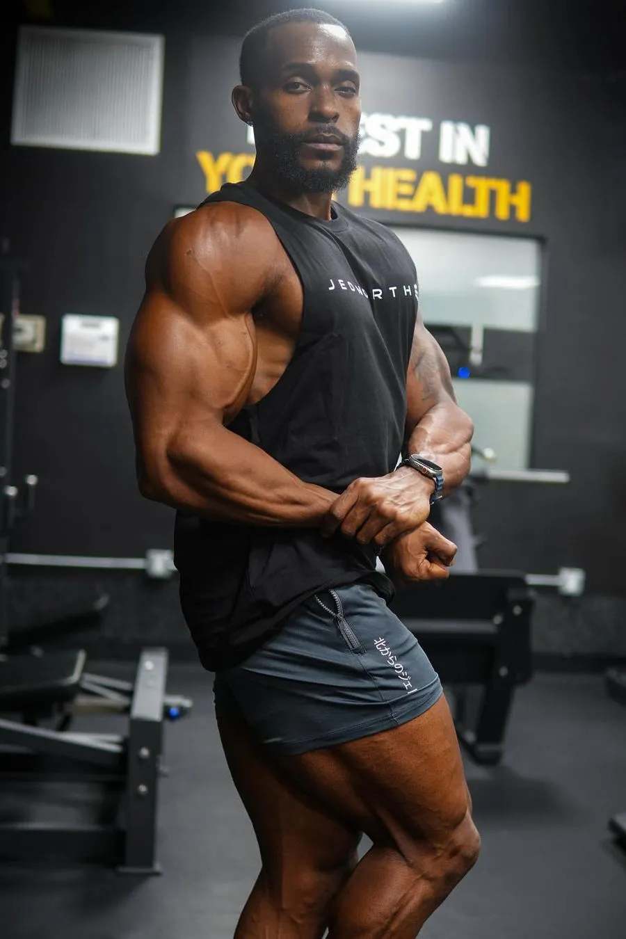 Apollo Men's Sleeveless Training Tee - Obsidian Black sold by Jed North product image thumbnail 3