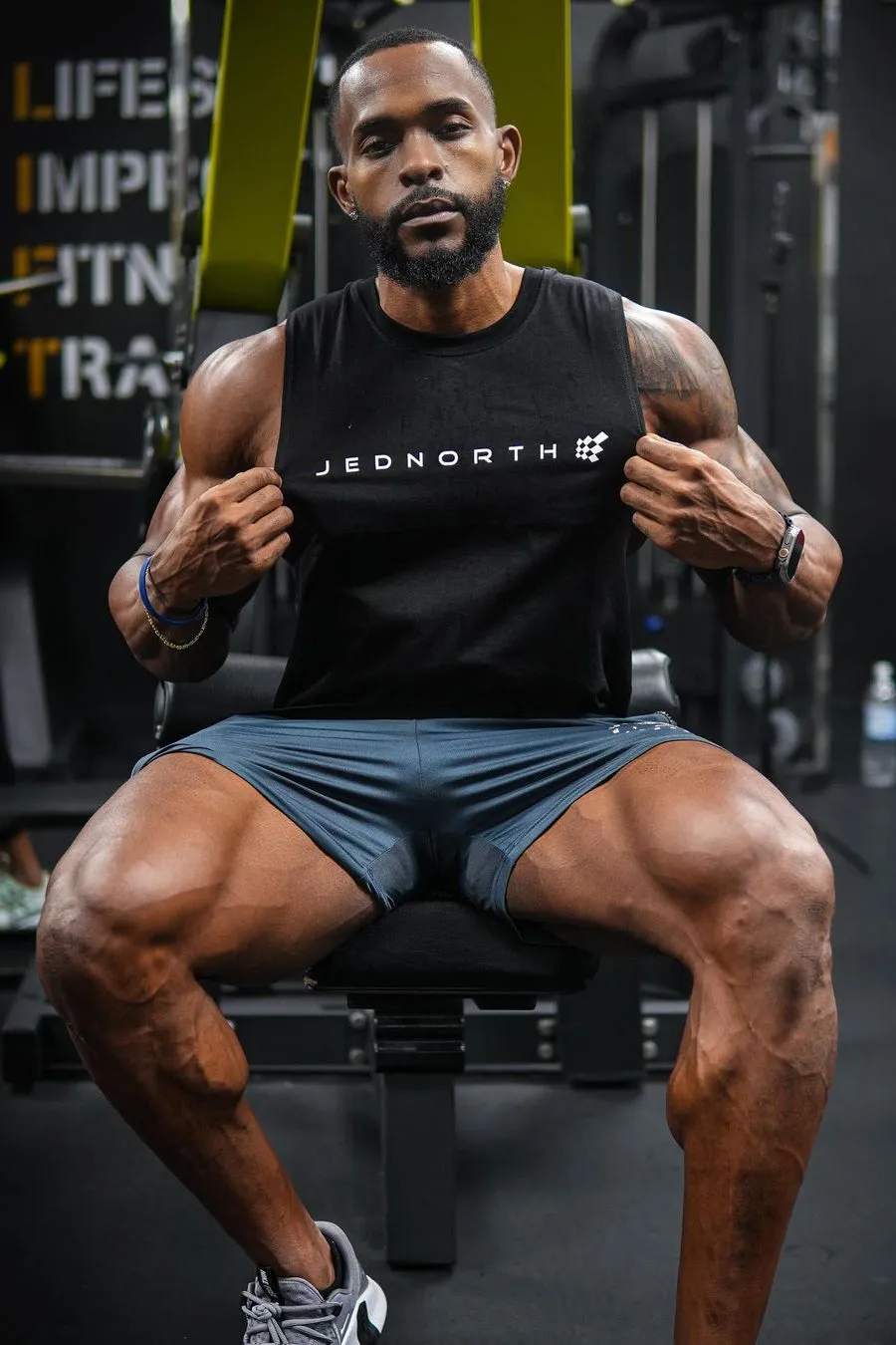 Apollo Men's Sleeveless Training Tee - Obsidian Black sold by Jed North product image thumbnail 4