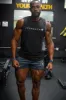 Apollo Men's Sleeveless Training Tee - Obsidian Black sold by Jed North