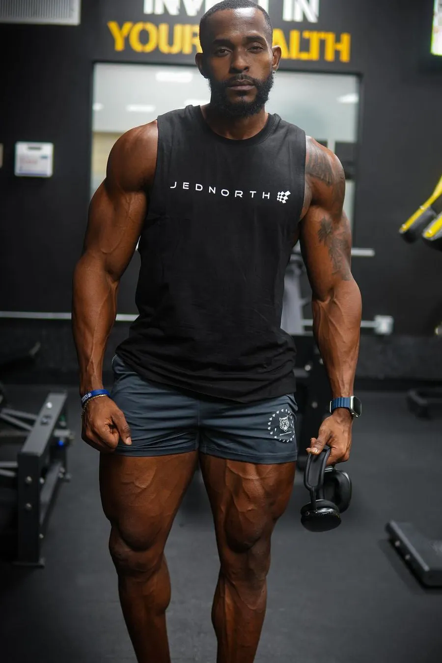 Apollo Men's Sleeveless Training Tee - Obsidian Black sold by Jed North product image thumbnail 2
