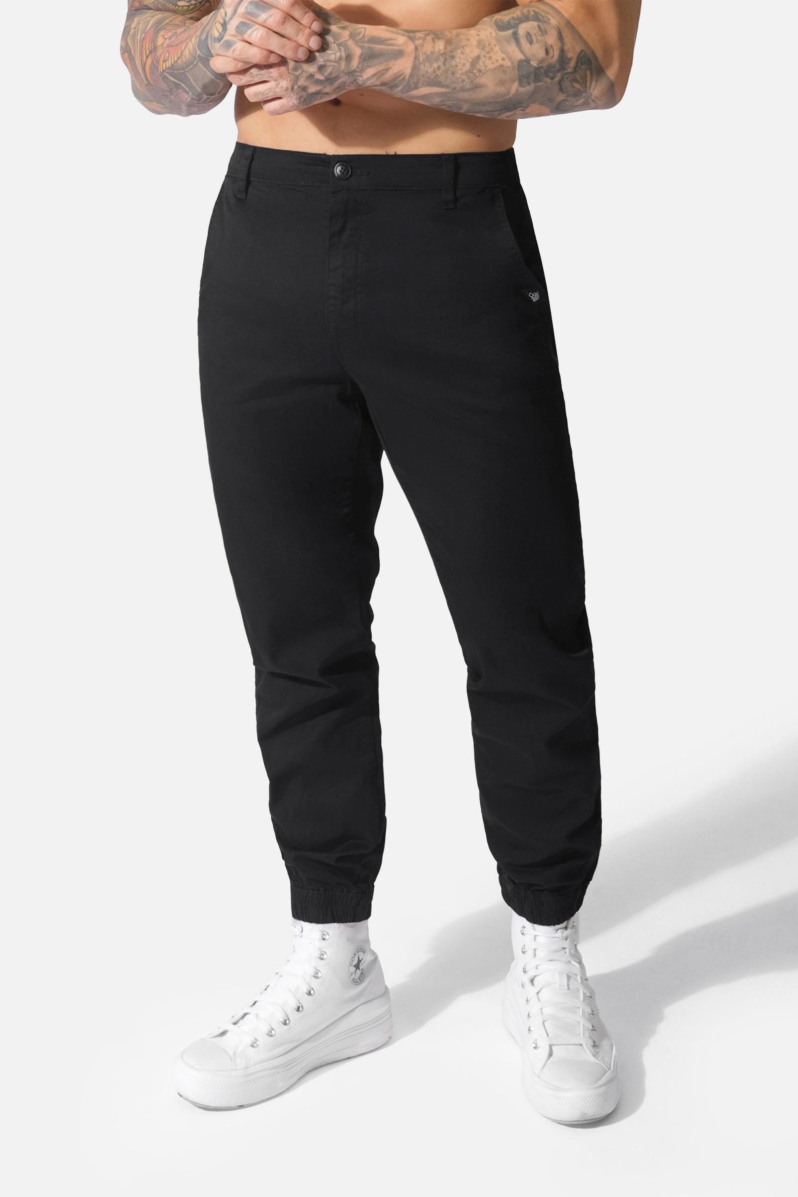 Men's Chino Joggers - Black sold by Jed North