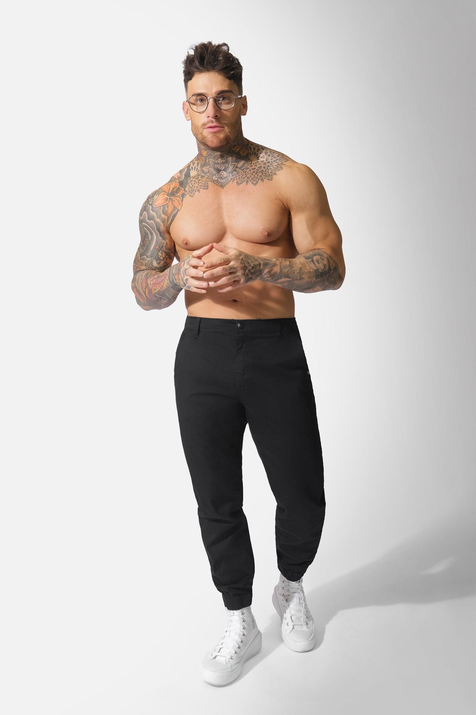 Men's Chino Joggers - Black sold by Jed North product image thumbnail 5