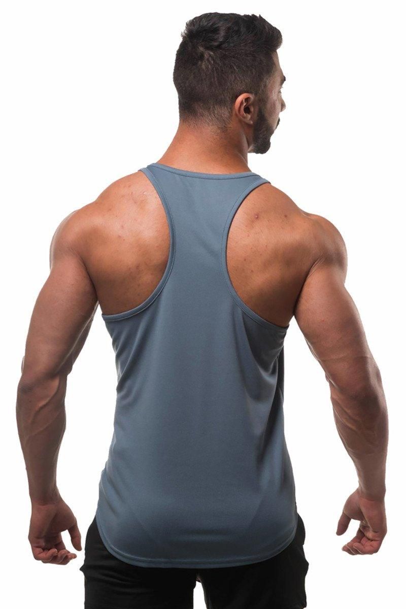 Fast-Dry Bodybuilding Workout Stringer - Gray sold by Jed North product image thumbnail 4
