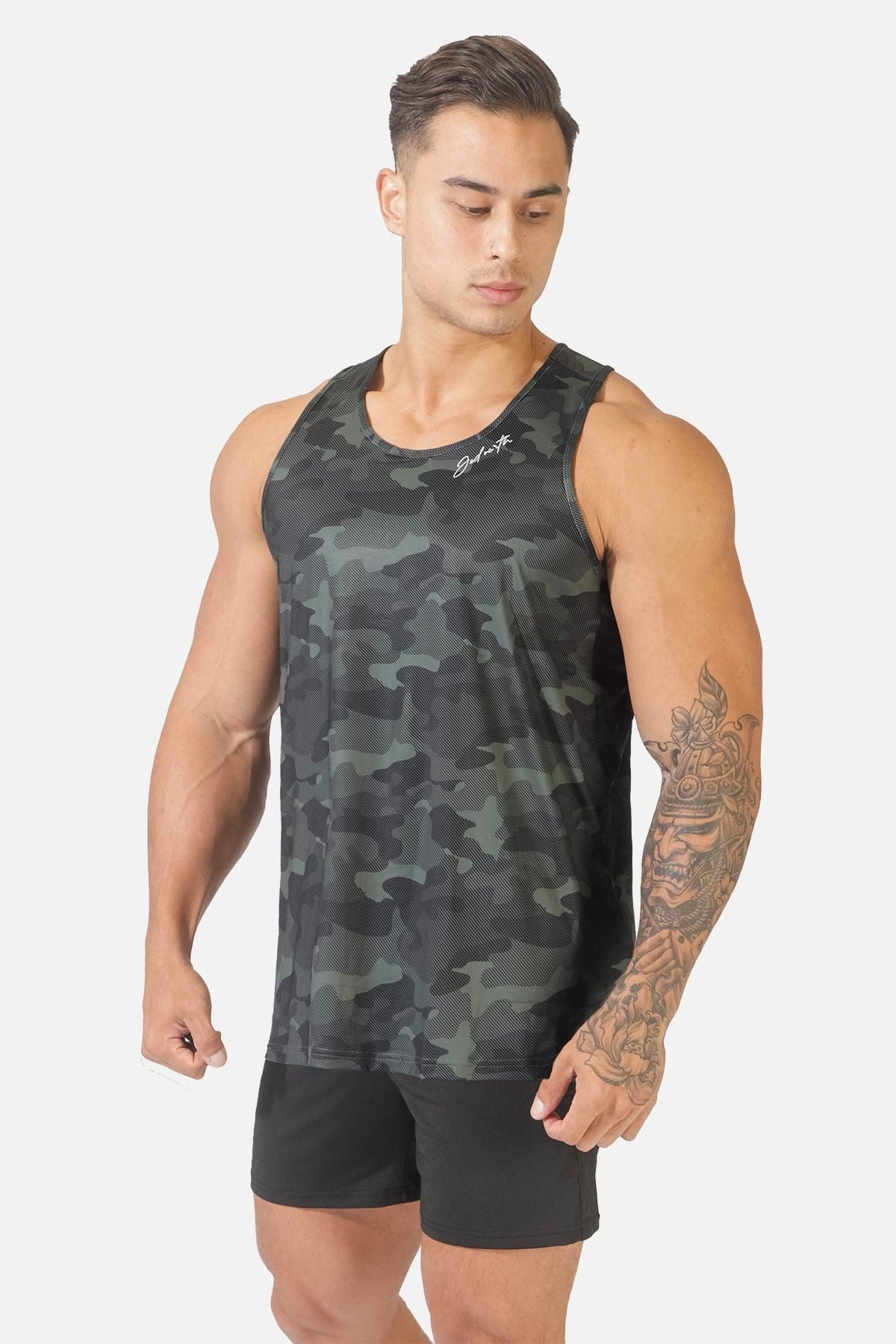 Graphic Muscle Tank Top - Camo sold by Jed North